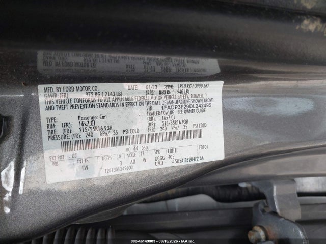 Продажа на аукционе авто 2013 Ford Focus Se, vin: 1FADP3F29DL242495, номер лота: 46149003