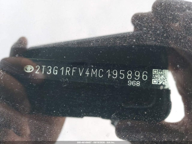 46149487 :رقم المزاد ، 2T3G1RFV4MC195896 vin ، 2021 Toyota Rav4 Le مزاد بيع