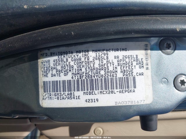 Продаж на аукціоні авто 2000 Toyota Avalon Xls, vin: 4T1BF28B4YU022463, номер лоту: 46149500