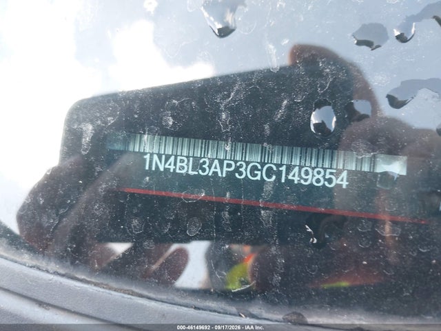 46149692 :رقم المزاد ، 1N4BL3AP3GC149854 vin ، 2016 Nissan Altima 3.5 Sl/3.5 Sr مزاد بيع