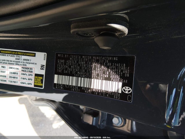 Aukcja sprzedaży 2026 Toyota Corolla Se, vin: 5YFS4MCE2TP271681, numer aukcji: 46149945