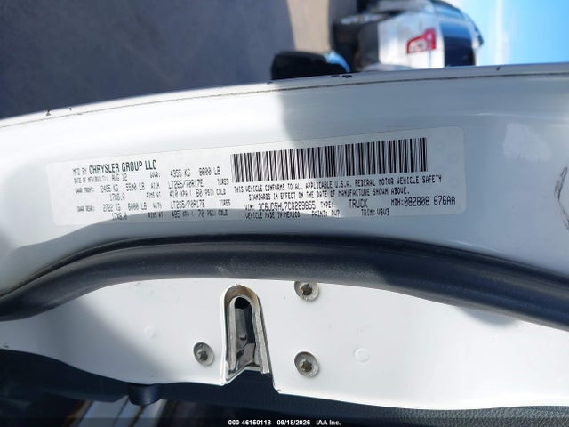 46150118 :رقم المزاد ، 3C6UD5HL7CG289855 vin ، 2012 Ram 2500 St مزاد بيع