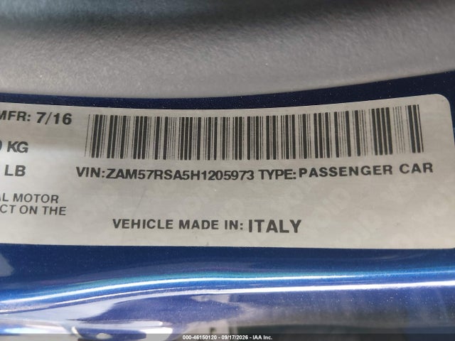 Maserati GHIBLI S 2017 ZAM57RSA5H1205973 Image 9