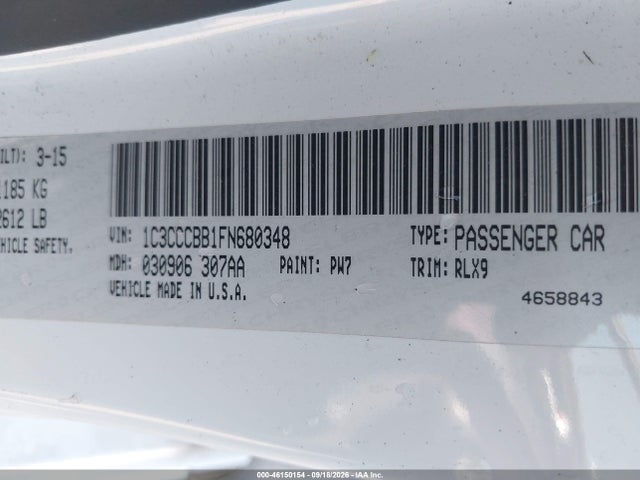 Chrysler 200 S 2015 1C3CCCBB1FN680348 Image 9