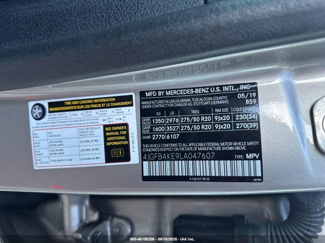 Продажа на аукционе авто 2020 Mercedes-benz Gle 350 4matic, vin: 4JGFB4KE9LA047607, номер лота: 46150256