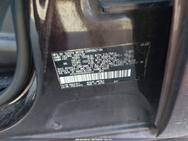 46150412 :رقم المزاد ، JTEGD20V450050414 vin ، 2005 Toyota Rav4 مزاد بيع