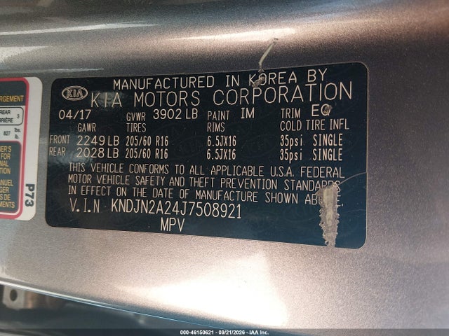 Продажа на аукционе авто 2018 Kia Soul, vin: KNDJN2A24J7508921, номер лота: 46150621