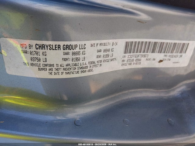Aukcja sprzedaży 2015 Fiat 500e Battery Electric, vin: 3C3CFFGE0FT503673, numer aukcji: 46150819