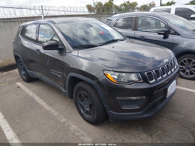 2020 Jeep Compass Sport Fwd მანქანა იყიდება აუქციონზე, vin: 3C4NJCAB0LT257848, აუქციონის ნომერი: 46150918