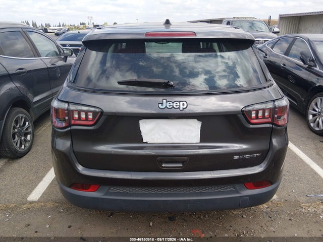 2020 Jeep Compass Sport Fwd მანქანა იყიდება აუქციონზე, vin: 3C4NJCAB0LT257848, აუქციონის ნომერი: 46150918