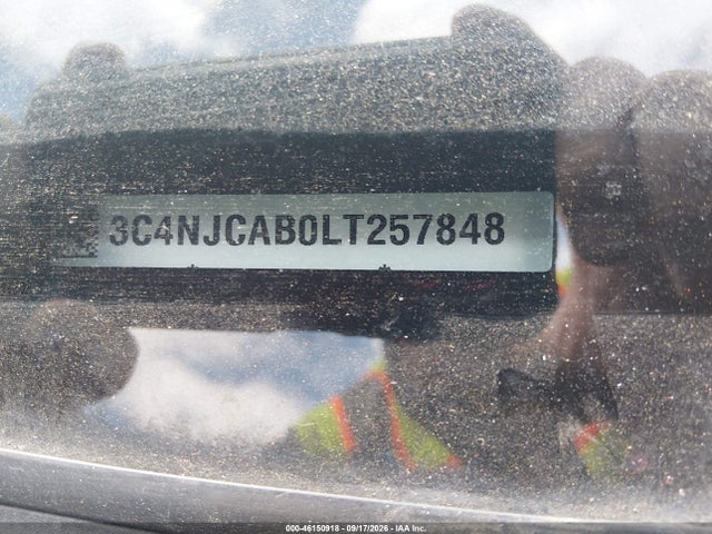 2020 Jeep Compass Sport Fwd მანქანა იყიდება აუქციონზე, vin: 3C4NJCAB0LT257848, აუქციონის ნომერი: 46150918