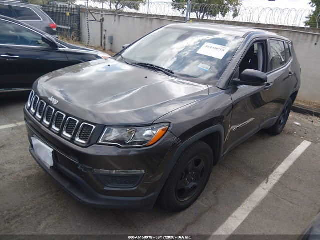 2020 Jeep Compass Sport Fwd მანქანა იყიდება აუქციონზე, vin: 3C4NJCAB0LT257848, აუქციონის ნომერი: 46150918