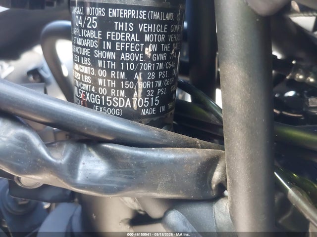 Kawasaki EX500 2025 ML5EXGG15SDA70515 Image 10