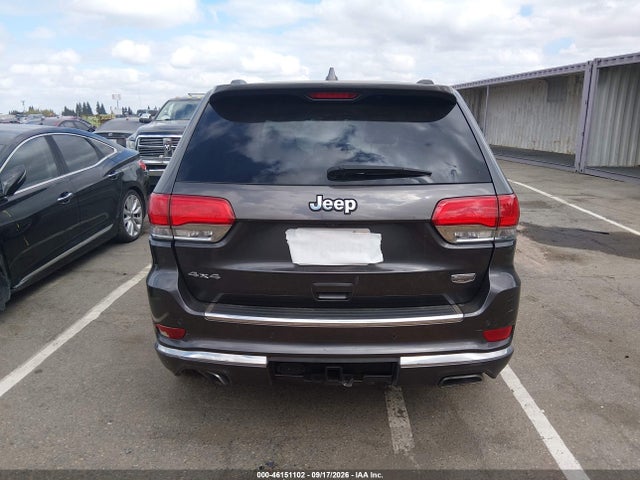 2017 Jeep Grand Cherokee Summit 4x4 მანქანა იყიდება აუქციონზე, vin: 1C4RJFJG5HC772619, აუქციონის ნომერი: 46151102