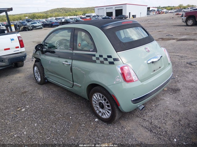 46151119 :رقم المزاد ، 3C3CFFER1FT667701 vin ، 2015 Fiat 500c Lounge مزاد بيع