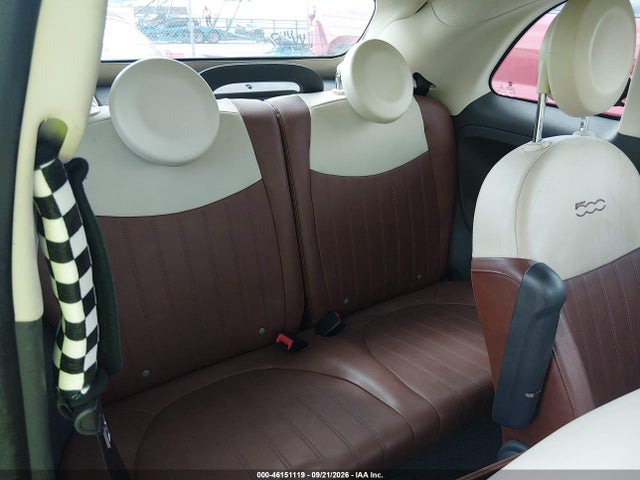 46151119 :رقم المزاد ، 3C3CFFER1FT667701 vin ، 2015 Fiat 500c Lounge مزاد بيع