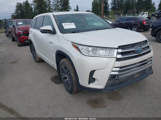 Продаж на аукціоні авто 2017 Toyota Highlander Hybrid Le, vin: 5TDBGRFH5HS024406, номер лоту: 46151139