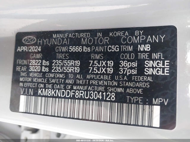 Продаж на аукціоні авто 2024 Hyundai Ioniq 5 Sel, vin: KM8KNDDF8RU304128, номер лоту: 46151335
