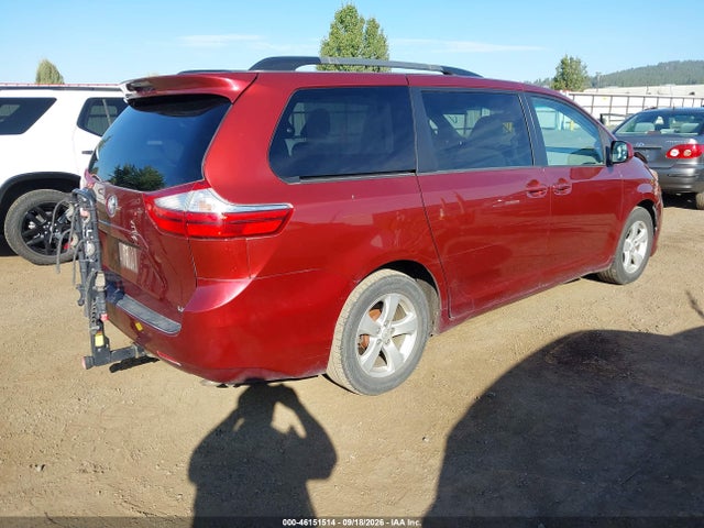 2015 Toyota Sienna Le 8 Passenger მანქანა იყიდება აუქციონზე, vin: 5TDKK3DC6FS534442, აუქციონის ნომერი: 46151514