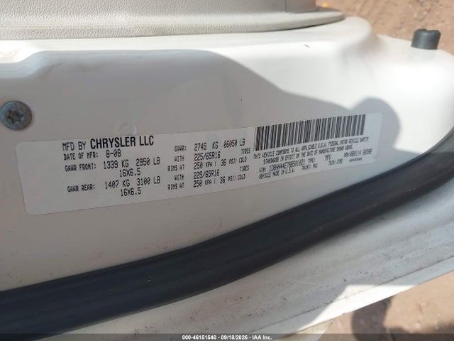 2009 Dodge Grand Caravan Se მანქანა იყიდება აუქციონზე, vin: 1D8HN44E79B501021, აუქციონის ნომერი: 46151540