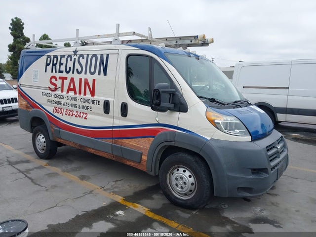 46151545 :رقم المزاد ، 3C6TRVAG7FE514673 vin ، 2015 Ram Promaster 1500 Low Roof مزاد بيع