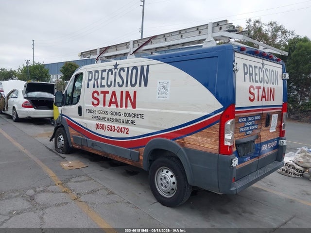 46151545 :رقم المزاد ، 3C6TRVAG7FE514673 vin ، 2015 Ram Promaster 1500 Low Roof مزاد بيع