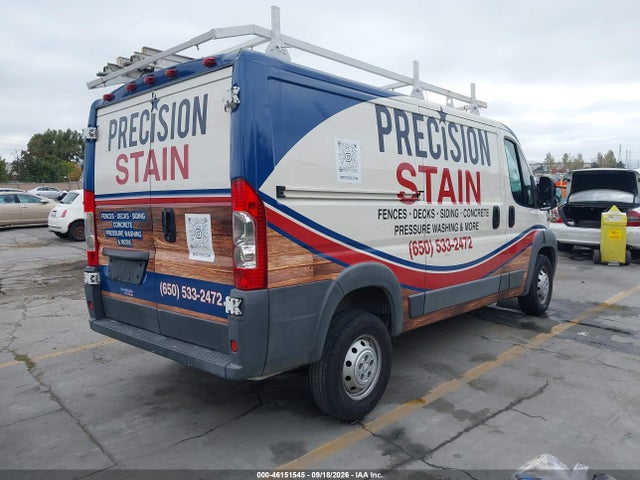 46151545 :رقم المزاد ، 3C6TRVAG7FE514673 vin ، 2015 Ram Promaster 1500 Low Roof مزاد بيع