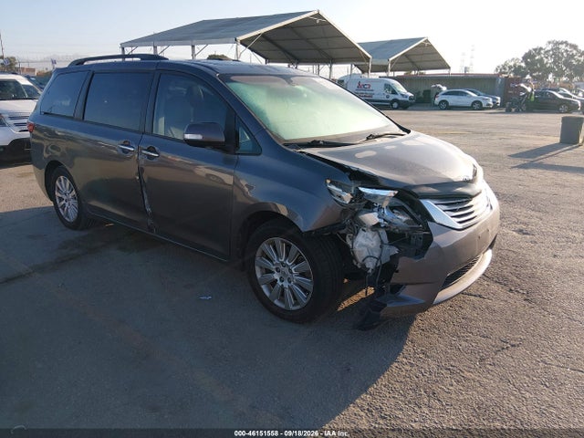 Продажа на аукционе авто 2015 Toyota Sienna Limited Premium 7 Passenger, vin: 5TDYK3DC8FS592918, номер лота: 46151558