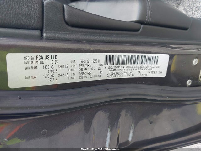 Aukcja sprzedaży 2015 Jeep Grand Cherokee Laredo, vin: 1C4RJEAG1FC785987, numer aukcji: 46151729