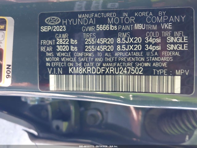 Продаж на аукціоні авто 2024 Hyundai Ioniq 5 Limited, vin: KM8KRDDFXRU247502, номер лоту: 46151773