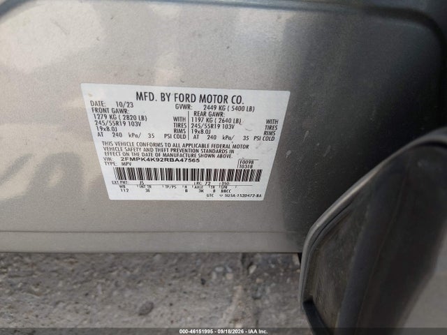 Ford Edge Titanium 2024 2FMPK4K92RBA47565 Image 9