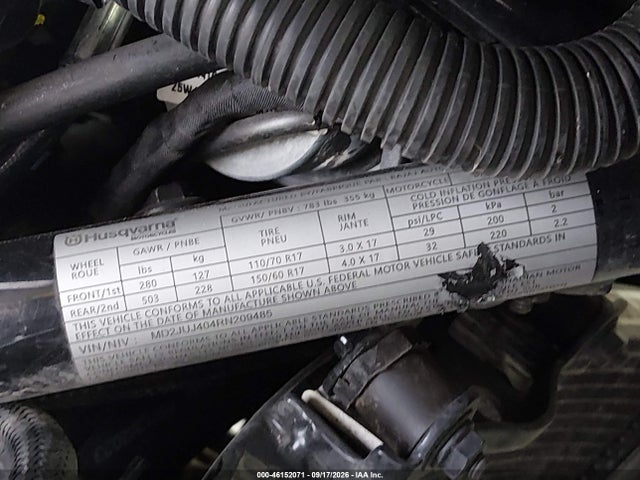 Aukcja sprzedaży 2024 Husqvarna Vitpilen 401/svartpilen 401, vin: MD2JUJ404RN209485, numer aukcji: 46152071
