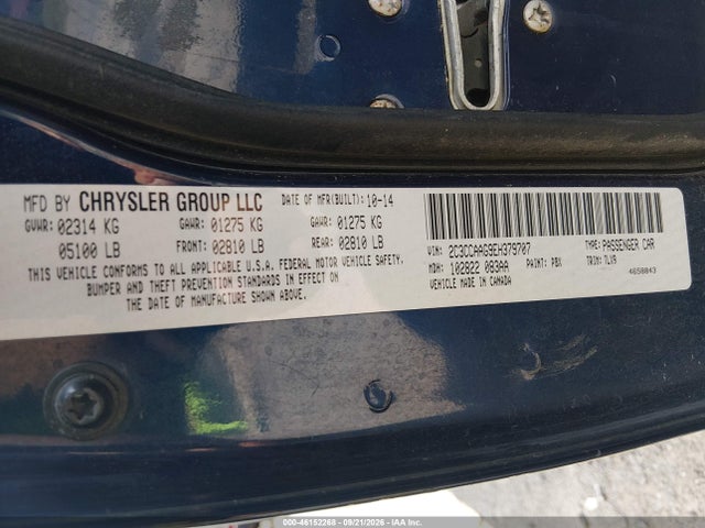 Продажа на аукционе авто 2014 Chrysler 300, vin: 2C3CCAAG9EH379707, номер лота: 46152268
