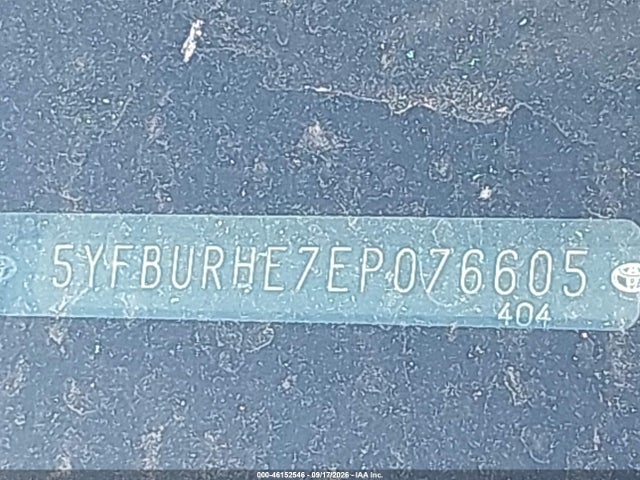 46152546 :رقم المزاد ، 5YFBURHE7EP076605 vin ، 2014 Toyota Corolla S Premium مزاد بيع