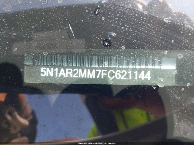 46152696 :رقم المزاد ، 5N1AR2MM7FC621144 vin ، 2015 Nissan Pathfinder Platinum مزاد بيع