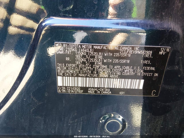 Aukcja sprzedaży 2017 Toyota Rav4 Se, vin: 2T3JFREV9HW582909, numer aukcji: 46152698