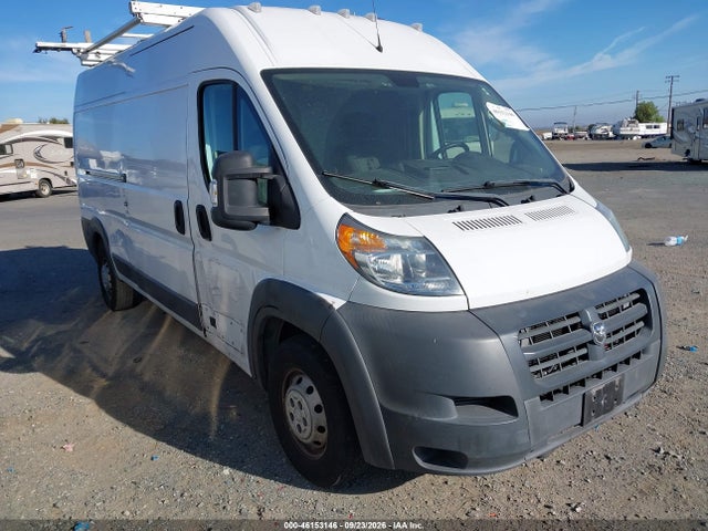 2018 Ram Promaster 2500 High Roof 159 Wb მანქანა იყიდება აუქციონზე, vin: 3C6TRVDG3JE136971, აუქციონის ნომერი: 46153146