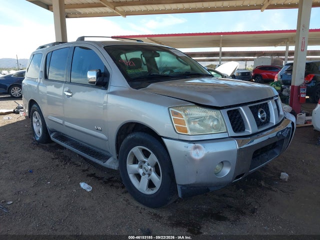 2006 Nissan Armada Se მანქანა იყიდება აუქციონზე, vin: 5N1AA08A66N738312, აუქციონის ნომერი: 46153185