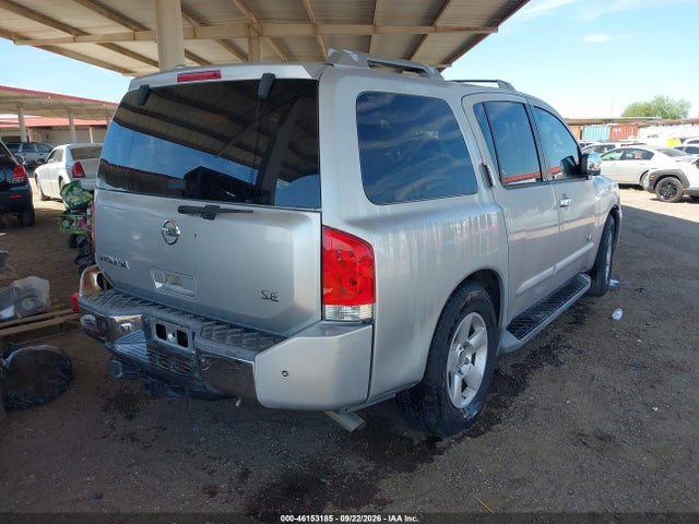 2006 Nissan Armada Se მანქანა იყიდება აუქციონზე, vin: 5N1AA08A66N738312, აუქციონის ნომერი: 46153185