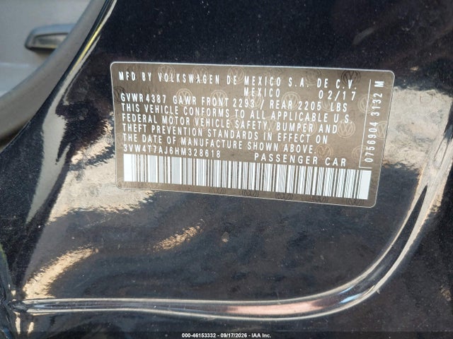 Продажа на аукционе авто 2017 Volkswagen Jetta Gli, vin: 3VW4T7AJ6HM328618, номер лота: 46153332