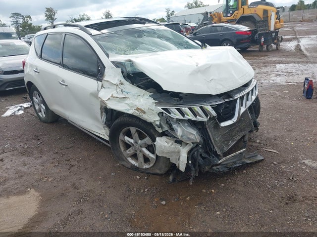 2010 Nissan Murano Sl მანქანა იყიდება აუქციონზე, vin: JN8AZ1MW0AW130765, აუქციონის ნომერი: 46153485