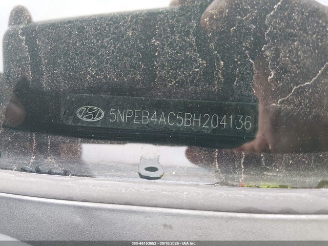 2011 Hyundai Sonata Gls მანქანა იყიდება აუქციონზე, vin: 5NPEB4AC5BH204136, აუქციონის ნომერი: 46153652