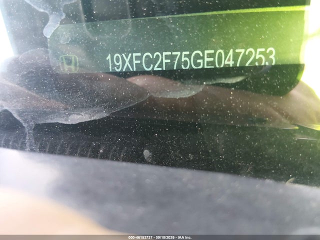 46153737 :رقم المزاد ، 19XFC2F75GE047253 vin ، 2016 Honda Civic Ex مزاد بيع