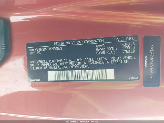 Продажа на аукционе авто 2011 Volvo C30 T5/t5 R-design, vin: YV1672MK8B2199023, номер лота: 46153820