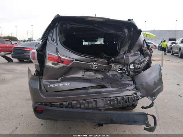 46154046 :رقم المزاد ، 5TDKKRFH5GS163352 vin ، 2016 Toyota Highlander Xle V6 مزاد بيع