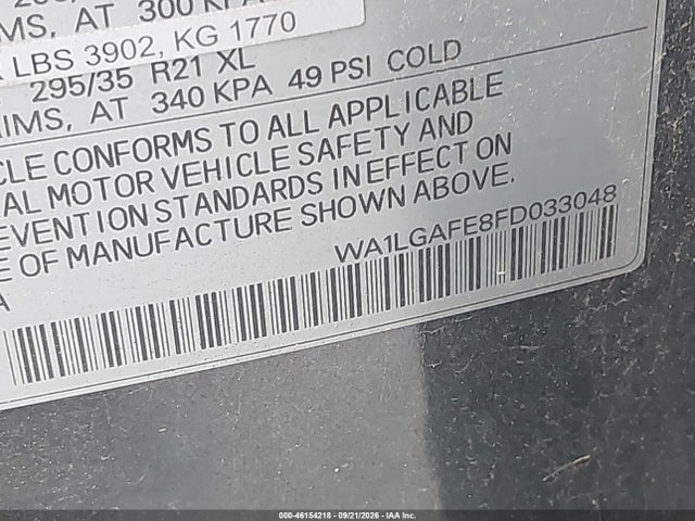 Продаж на аукціоні авто 2015 Audi Q7 3.0t Premium, vin: WA1LGAFE8FD033048, номер лоту: 46154218