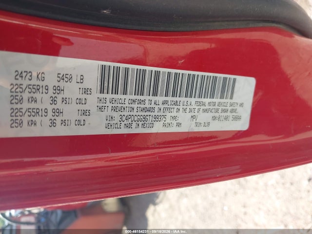 2016 Dodge Journey Crossroad Plus მანქანა იყიდება აუქციონზე, vin: 3C4PDCGG9GT199375, აუქციონის ნომერი: 46154231