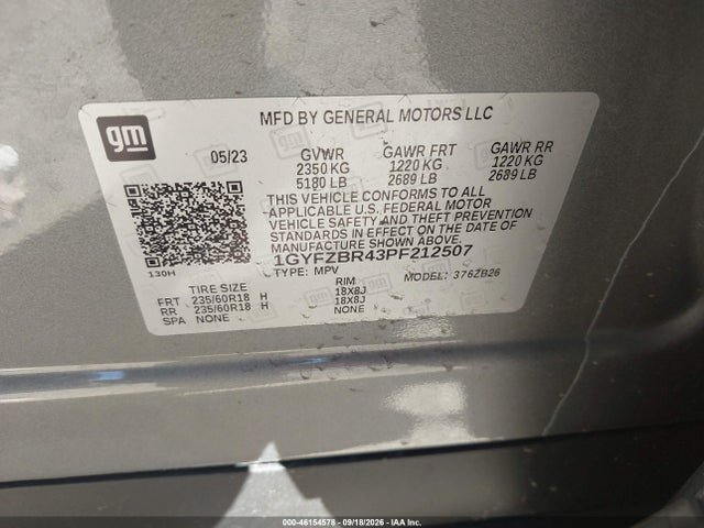 Продаж на аукціоні авто 2023 Cadillac Xt4 Awd Luxury, vin: 1GYFZBR43PF212507, номер лоту: 46154578