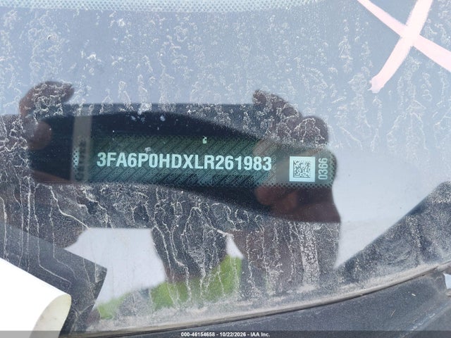 46154658 :رقم المزاد ، 3FA6P0HDXLR261983 vin ، 2020 Ford Fusion Se مزاد بيع