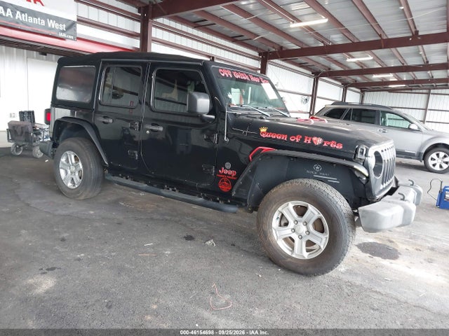 2018 Jeep Wrangler Unlimited Sport S 4x4 მანქანა იყიდება აუქციონზე, vin: 1C4HJXDG2JW150156, აუქციონის ნომერი: 46154698